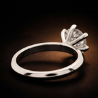 9ct Yellow Gold Alora Six Prong Solitaire Lab Diamond Ring color product image two