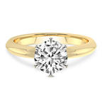 9ct Yellow Gold Alora Six Prong Solitaire Lab Diamond Ring front image