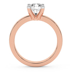 9ct Rose Gold Jannel Tapering Solitaire Lab Diamond Ring side right image one