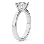 Platinum Jannel Tapering Solitaire Lab Diamond Ring standing product image one