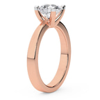 9ct Rose Gold Jannel Tapering Solitaire Lab Diamond Ring standing product image one