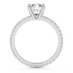 1.80 Ct Heart Cut Claire Full Eternity Lab Diamond Ring in 14kt White Gold right