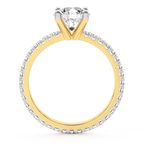 2.40 Ct Round Cut Claire Full Eternity Lab Diamond Ring in 18kt Yellow Gold right