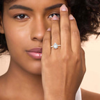 1.39 ct. marquise Claire Eternity Ring in 10kt rose gold model image