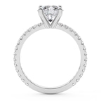 1.46 Ct Radiant Cut Emily Eternity Lab Diamond Ring in 14kt White Gold right