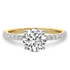 14kt Yellow Gold Venetia Half Eternity Lab Diamond Ring front image
