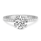 14kt White Gold Myra Secret Halo Lab Diamond Ring front image