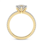 3.40 Ct Round Cut Zoey Six Prong Eternity Lab Diamond Ring in 14kt Yellow Gold right