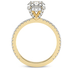 6.48 Ct Radiant Cut Kylie Eternity Lab Diamond Ring in 14kt Yellow Gold right