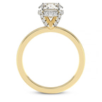 14kt Yellow Gold Lyla Hidden Accents Solitaire Lab Diamond Ring side right image one