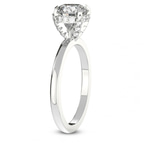 14kt White Gold Lyla Hidden Accents Solitaire Lab Diamond Ring standing product image one
