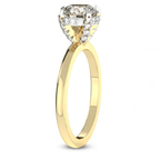 14kt Yellow Gold Lyla Hidden Accents Solitaire Lab Diamond Ring standing product image one