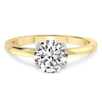 14kt Yellow Gold Lyla Hidden Accents Solitaire Lab Diamond Ring front image