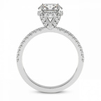 2.15 Ct Round Cut Serena Eternity Lab Diamond Ring in 14kt White Gold right