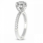 2.15 Ct Round Cut Serena Eternity Lab Diamond Ring in 14kt White Gold left