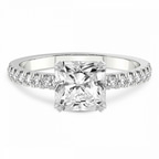 2.65 ct. radiant Serena Eternity Ring in 18kt white gold front image