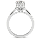 2.73 ct. marquise Siran Halo Ring in platinum side right image one