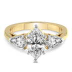 1.39 ct. marquise Winnie Harlow Engagement Ring in 18kt yellow gold front image