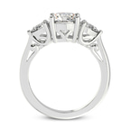 3.72 ct. pear Leona Side Pear Ring in 14kt white gold side right image one