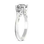 3.72 ct. pear Leona Side Pear Ring in 14kt white gold standing product image one
