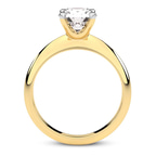 1.59 Ct Radiant Cut Eloise Solitaire Knife Edge Lab Diamond Ring in 14kt Yellow Gold right