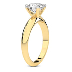 1.59 Ct Radiant Cut Eloise Solitaire Knife Edge Lab Diamond Ring in 14kt Yellow Gold left