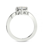 14kt White Gold Janes Chevron Lab Diamond Ring side right image one