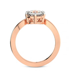 9ct Rose Gold Janes Chevron Lab Diamond Ring side right image one