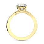 1.36 Ct Oval Cut Cynthia Split Shank Lab Diamond Ring in 14kt Yellow Gold right