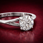 14kt Yellow Gold Cynthia Split Shank Lab Diamond Ring color product image one