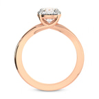 9ct Rose Gold Cynthia Split Shank Lab Diamond Ring side right image one