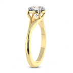 14kt Yellow Gold Cynthia Split Shank Lab Diamond Ring standing product image one