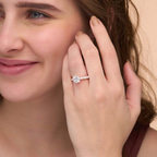 1.49 ct. cushion Cassidy Entwined Prongs Ring in 18kt yellow gold model image
