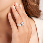 2.81 ct. pear Filippa Milgrain Ring in 10kt rose gold model image