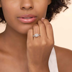 2.82 ct. round Harlow Twisted Shank Ring in 10kt yellow gold model image