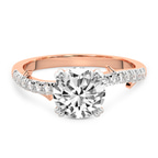 14kt Rose Gold Phoebe Twigs Lab Diamond Ring front image