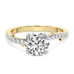 9ct Yellow Gold Phoebe Twigs Lab Diamond Ring front image