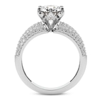 14kt White Gold Titania Luxe Eight Prong Lab Diamond Ring side right image one
