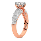 9ct Rose Gold Titania Luxe Eight Prong Lab Diamond Ring standing product image one