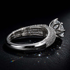 9ct Yellow Gold Titania Luxe Eight Prong Lab Diamond Ring color product image two
