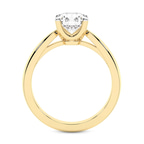 14kt Yellow Gold Azalea Classic Solitaire 2mm Lab Diamond Ring side right image one