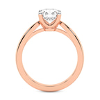1.49 ct. cushion Azalea Solitaire Ring in 18kt rose gold side right image one