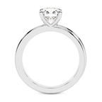 Platinum Juniper Crossover Solitaire Lab Diamond Ring side right image one