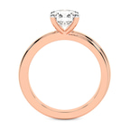 9ct Rose Gold Juniper Crossover Solitaire Lab Diamond Ring side right image one