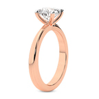 9ct Rose Gold Juniper Crossover Solitaire Lab Diamond Ring standing product image one