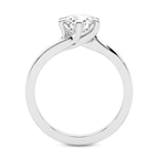 5.13 Ct ROUND Cut Seraphina Twist Prongs Solitaire 2mm Lab Diamond Ring in 14kt White Gold right
