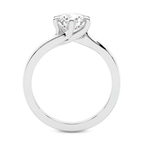 Platinum Seraphina Twist Prongs Solitaire 2mm Lab Diamond Ring side right image one