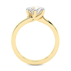 9ct Yellow Gold Seraphina Twist Prongs Solitaire 2mm Lab Diamond Ring side right image one