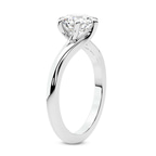 Platinum Seraphina Twist Prongs Solitaire 2mm Lab Diamond Ring standing product image one