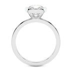 18kt White Gold Eugenia Classic Bezel Solitaire Lab Diamond Ring side right image one